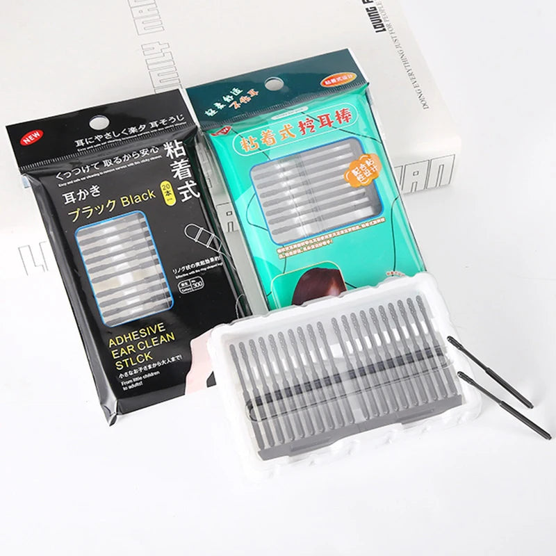 20pcs Disposable Spiral Ear Swabs – Portable Wax Removal Sticks